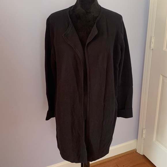 J. Crew cardigan, black, size medium - Picture 2 of 6